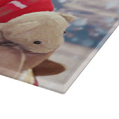 Planche À Découper Un claus santa tenant une jolie Bordure Collie et  (Coin)