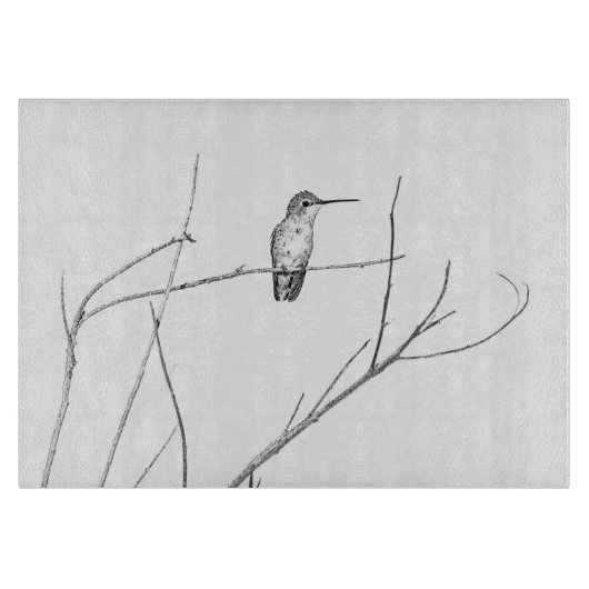 Planche À Découper Un colibri sur un bâton (Devant)