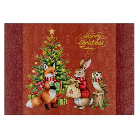Planche À Découper Un conte de Noël en forêt (Devant)