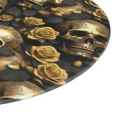 Planche À Découper Un crâne et une série Rose 8 (Coin)