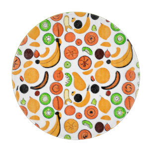 Planche À Découper Un design Motif de fruits délicieux