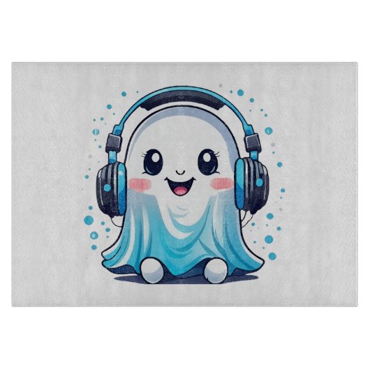 Planche À Découper Un fantôme avec un casque (Devant)