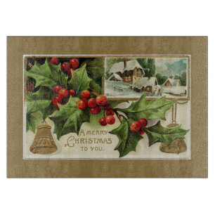 Planche À Découper Un joyeux Noël pour vous Vintage