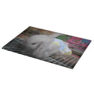 Planche À Découper Un lapin en robe