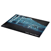 Planche À Découper Un Loup Sur Neige (Coin)