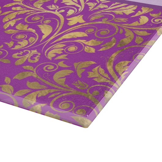 Planche À Découper Un mauve damassé (Coin)