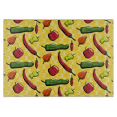 Planche À Découper Un monde de poivrons en verre (Devant)