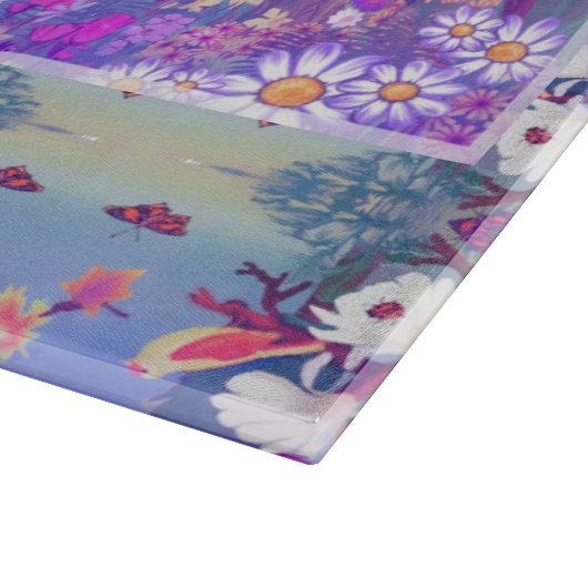 Planche À Découper Un paradis mauve (Coin)