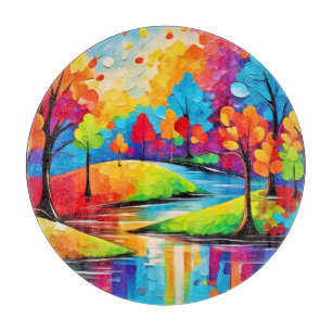 Planche À Découper Un paysage de rêve dynamique L'art symphonique d'a