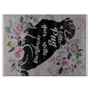 Planche À Découper Un Petit Carlin Se Déroule Avec Tout   Cadeau pour