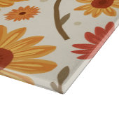 Planche À Découper Un plat qui commence par des fleurs vives (Coin)