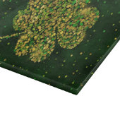 Planche À Découper Un Shamrock irlandais à quatre feuilles de trèfle  (Coin)