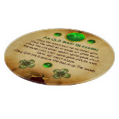 Planche À Découper Un vieux parchemin de bénédiction irlandais (Coin)