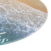 Planche À Découper Une avec la plage (Coin)
