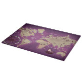 Planche À Découper Une carte du monde. (Coin)