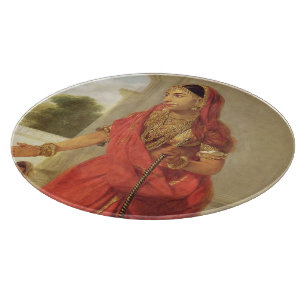 Planche À Découper Une fille de danse indienne avec un narguilé, 177