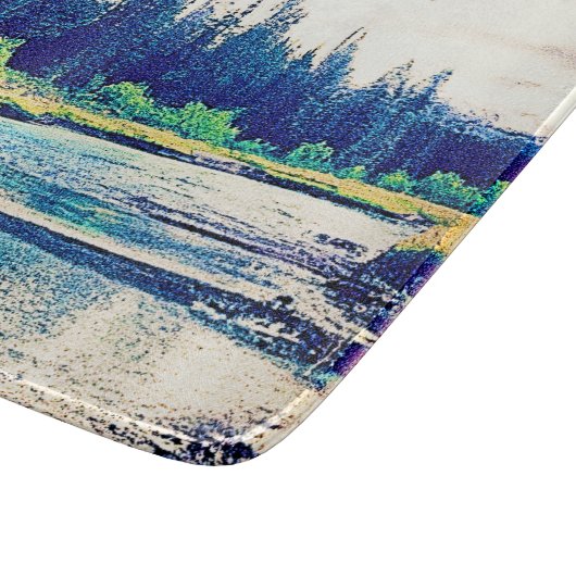 Planche À Découper Une Forêt Sauvage Canadienne Majestueuse. Commande (Coin)