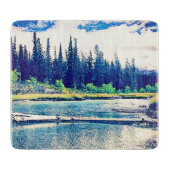 Planche À Découper Une Forêt Sauvage Canadienne Majestueuse. Commande (Devant)