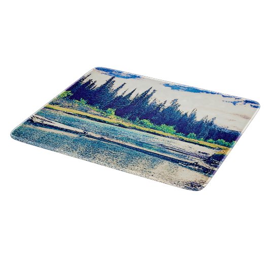 Planche À Découper Une Forêt Sauvage Canadienne Majestueuse. Commande (Coin)
