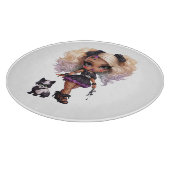 Planche À Découper Une mignonne fille Halloween Collection de design  (Coin)