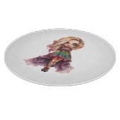 Planche À Découper Une mignonne fille Halloween collection de design  (Coin)