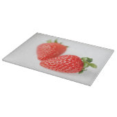 Planche À Découper Une paire de fraises rouges (Coin)