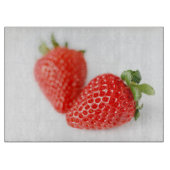 Planche À Découper Une paire de fraises rouges (Devant)