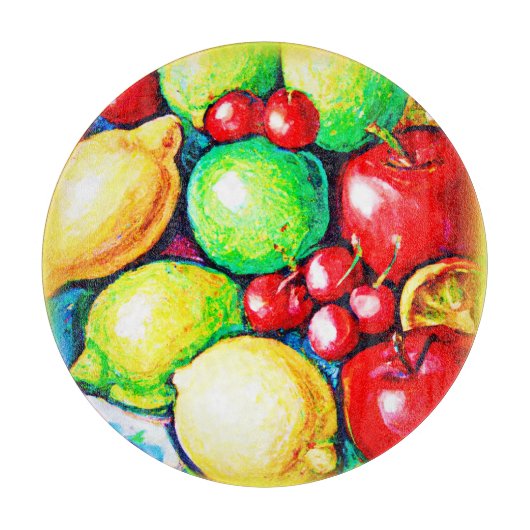 Planche À Découper Une Peinture Fruite. Commandez dès maintenant (Devant)