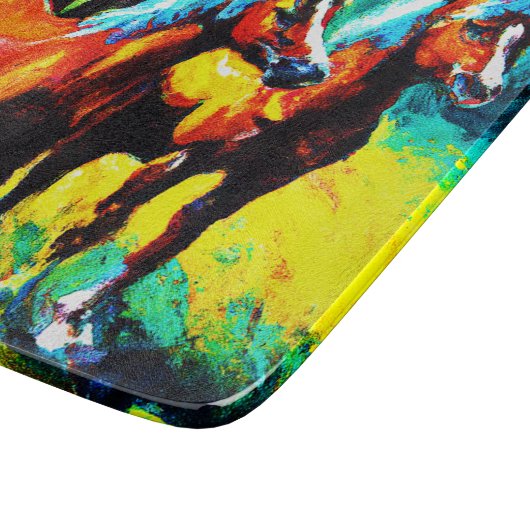 Planche À Découper Une pièce d'art Cheval brillante et joyeuse. Comma (Coin)