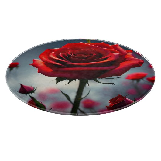 Planche À Découper "Une pierre en fleur : le Rose de Ruby" (Coin)