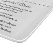 Planche À Découper Une Recette Pour Une Mère Spéciale (Coin)