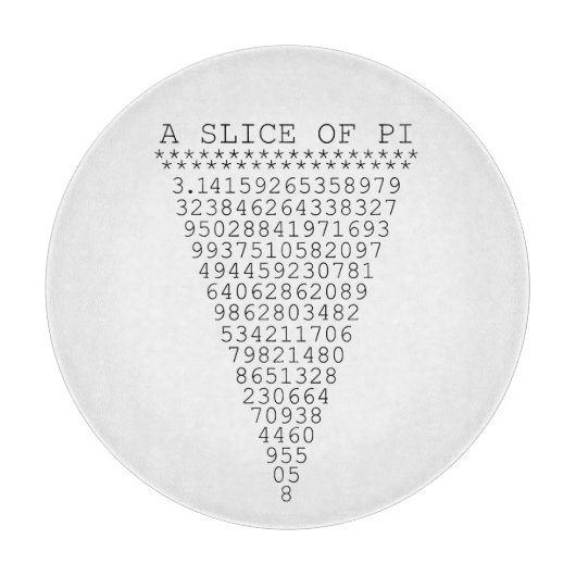 Planche À Découper Une tranche de Pi Graphic (Devant)