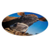 Planche À Découper Une vache jersey curieuse (Coin)