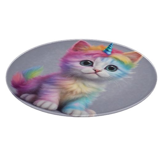 Planche À Découper Unicorne arc-en-ciel Kitten (Coin)