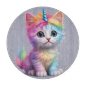 Planche À Découper Unicorne arc-en-ciel Kitten (Devant)