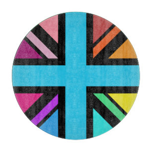 Planche À Découper Union Jack/Drapeau Multicolore+Noir