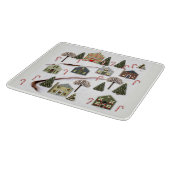 Planche À Découper Unique Art Village de Noël (Coin)