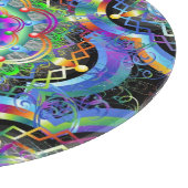 Planche À Découper Univers Mandala Couleurs Psychédéliques (Coin)