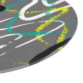 Planche À Découper Urbain Abstrait : Grunge Wave Lines. (Coin)