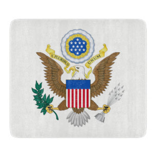 Planche À Découper USA Coat Of Arms Glass Cutboard cn
