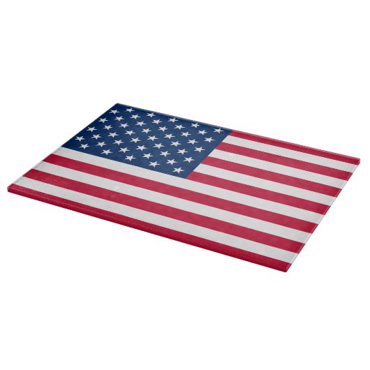 Planche À Découper USA Flag Cutting Board Patriotic (Coin)