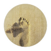 Planche À Découper USA, Hawaii, Maui, Makena Beach, Footprint et (Devant)