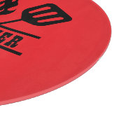 Planche À Découper Ustensile de maître de grill rouge (Coin)
