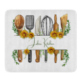 Planche À Découper Ustensiles de cuisine personnalisés Planche à déco (Devant)