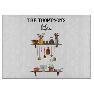 Planche À Découper Ustensiles de cuisine Retro vintage