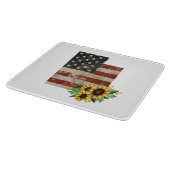 Planche À Découper Utah State Map US Drapeau Tournesol Verre (Coin)