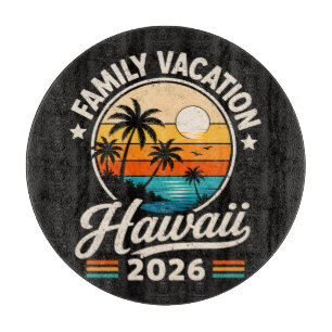 Planche À Découper Vacances en famille Hawaii 2026