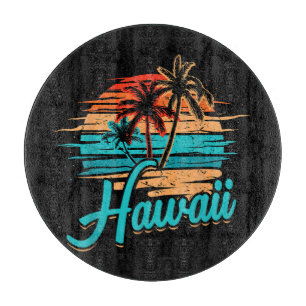 Planche À Découper Vacances tropicales à Hawaii îles Hawaïennes