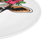 Planche À Découper Vache à fleurs (Coin)