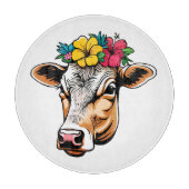 Planche À Découper Vache à fleurs (Devant)